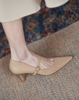 Valenza™| Oma Wine Strap Pumps
