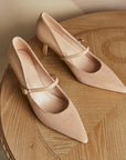 Valenza™| Oma Wine Strap Pumps