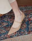 Valenza™| Oma Wine Strap Pumps