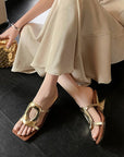 Valenza™| Kiara Bold Buckle Wedges