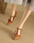 Valenza™| Zalvoria Leather Heels