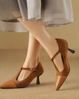 Valenza™| Zalvoria Leather Heels