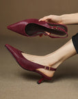Valenza™| Janelith Leather Slingbacks