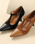 Valenza™| Zalvoria Leather Heels